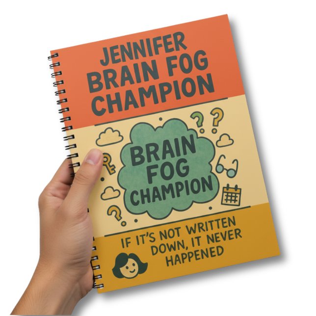 Cuaderno Hilarious Perimenopause Brain Fog Champion (Subido por el creador)