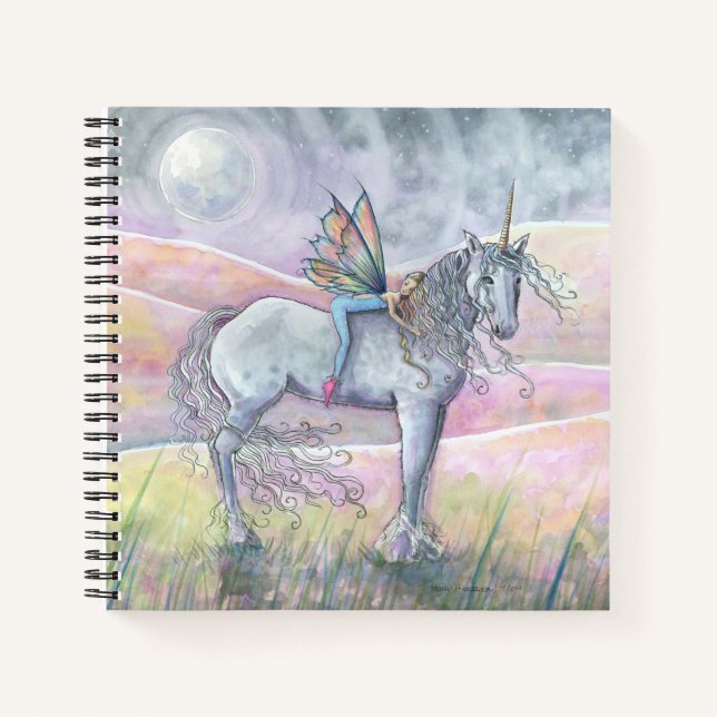 Cuaderno Hills of Enchantment Unicorn Fairy Sketchbook (Anverso)