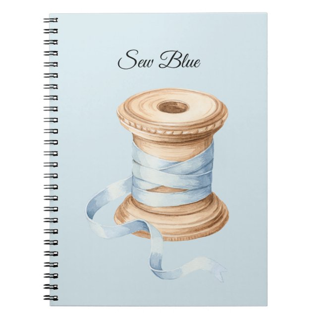 Cuaderno Hilo Azul Bonito de Coser (Frente)