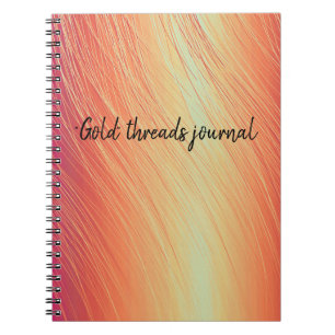 Cuaderno hilos de "oro"