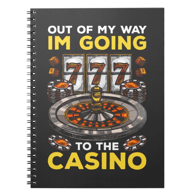 Cuaderno Hinchas divertidos de juego Humor Slot Machine Pok (Frente)