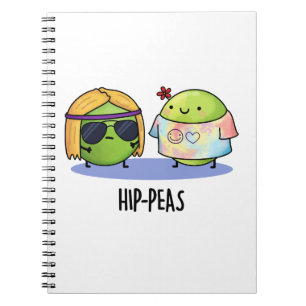 Cuaderno Hip-peas divertido castigo de hippie guisantes 