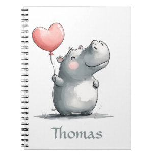 Cuaderno Hipo lindo con Ilustracion en globo cardíaco