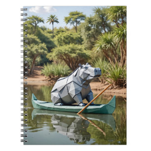 Cuaderno Hipómano de Origami en una Canoa