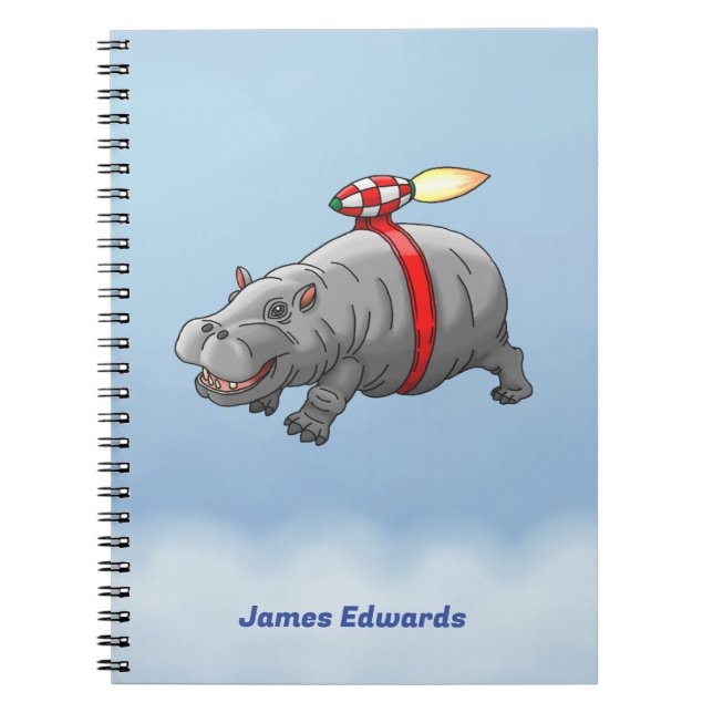 Cuaderno Hipopótamo Cohete (Frente)