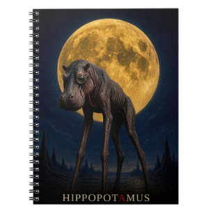 Cuaderno Hipopótamo Monóculo gótico Surrealista
