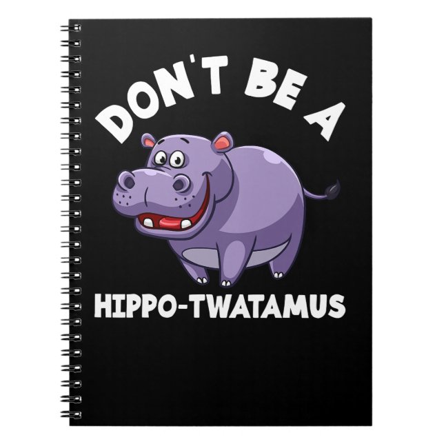 Cuaderno Hipopótamo no es un hipopótamo divertido de HippoT (Frente)