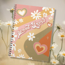 Hippie retro Daisy Spread LOVE Floral 1960's 1970