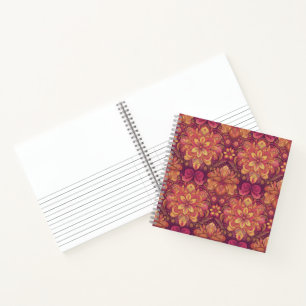Cuaderno Hippie retro: portátil de viaje por carretera rosa