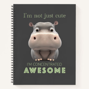 Cuaderno Hippo Concentrado Awesome Cute Adorable Funny