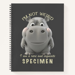 Cuaderno Hippo No soy raro, soy raro y gracioso