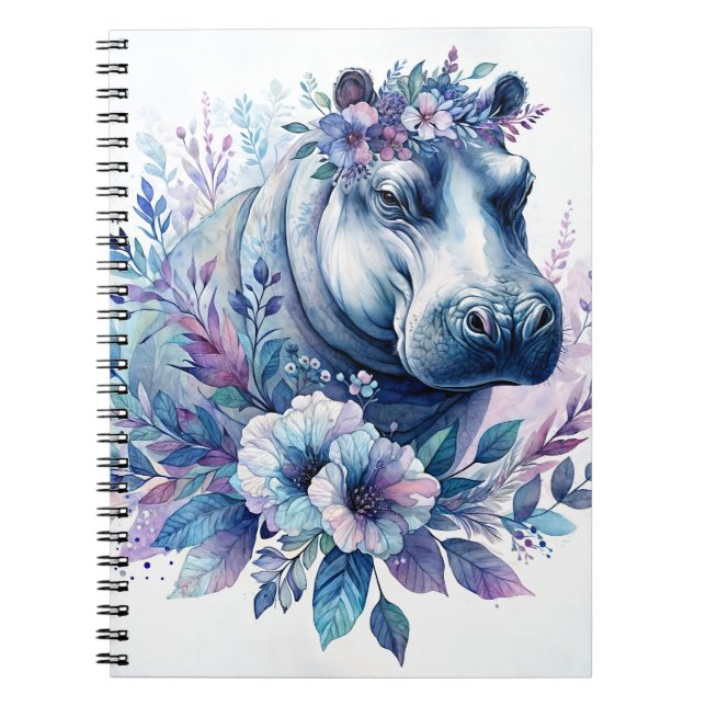 Cuaderno Hippo Watercolor Floral (Frente)