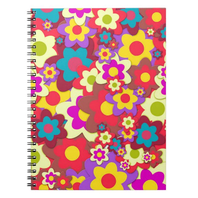 Cuaderno Hippy de Flower Power 60 (Frente)