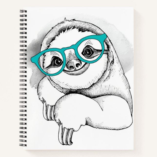 Cuaderno Hipster Sloth (Anverso)