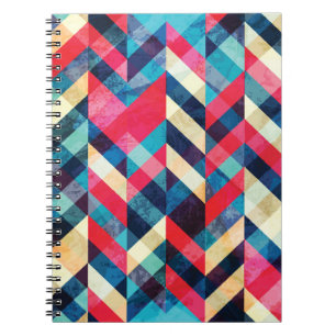 Cuaderno Hipster zigzag: granulado patrón sin costuras.