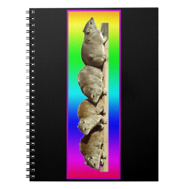 Cuaderno Hirax africana escalofriante (Frente)