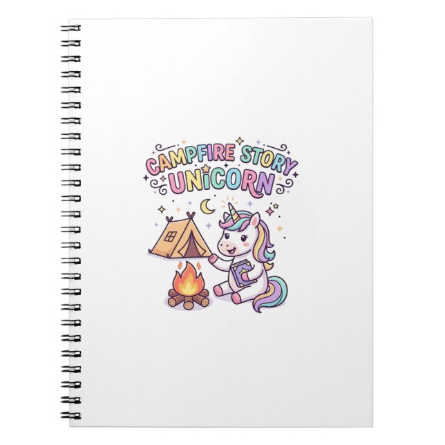 Cuaderno Historia de fogata de Unicornio Encantador de Unic (Frente)