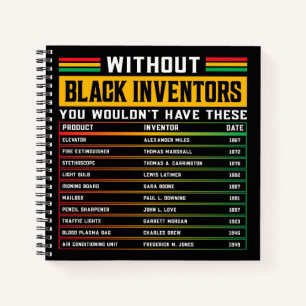 Cuaderno Historia De Inventores Negros Olvidados Mes De La