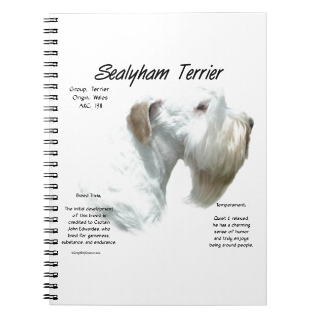 Cuaderno Historia de Sealyham Terrier (Frente)