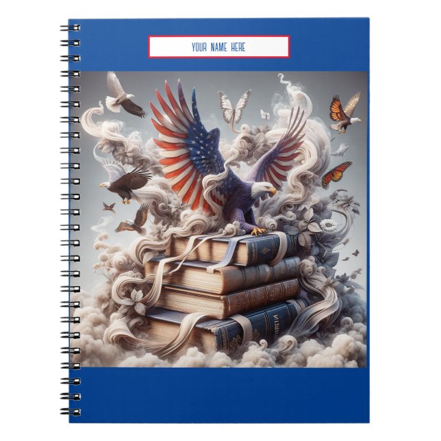 Cuaderno Historia del águila estadounidense (Frente)