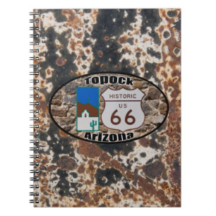 Cuaderno ~ histórico Topock, Arizona de la ruta 66