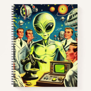 Cuaderno Historietas de ciencia ficción antiguas de extranj