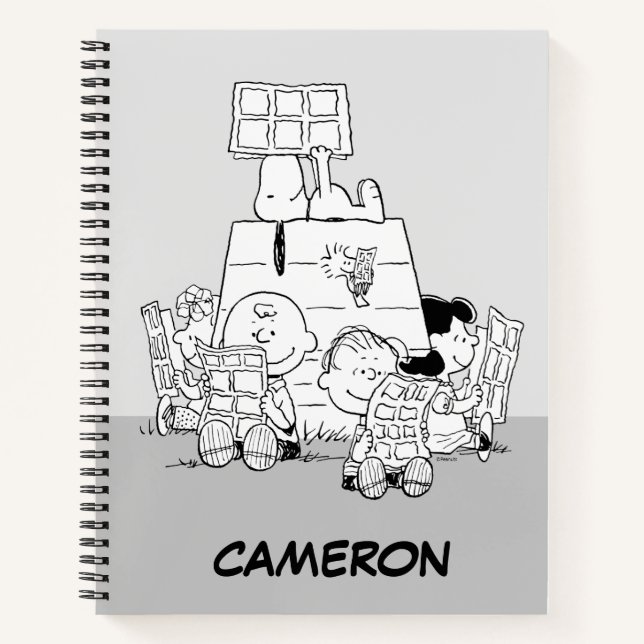 Cuaderno Historietas de lectura de juegos de maní (Anverso)