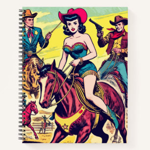 Cuaderno Historietas occidentales del país retro