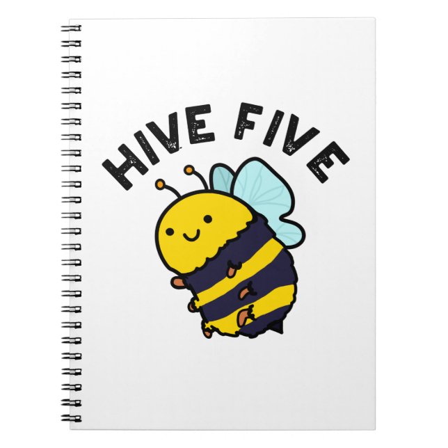 Cuaderno Hive Five Funny High Five Bee PUn (Frente)