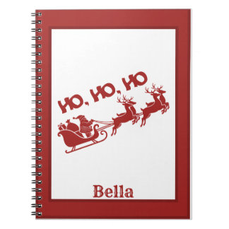 Cuaderno HO.HO.HO Christmas Santa Sleigh With Reindeer