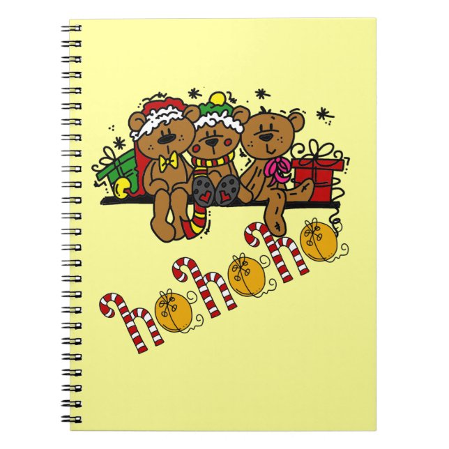 Cuaderno Ho Ho Ho Ho Teddy Bears (Frente)