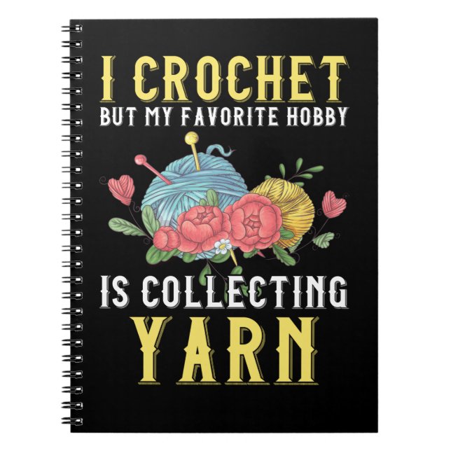 Cuaderno Hobby de Reclutamiento de Crochet que reúne a Yarn (Frente)