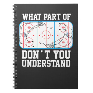 Cuaderno Hockey sobre hielo qué parte usted no entiende