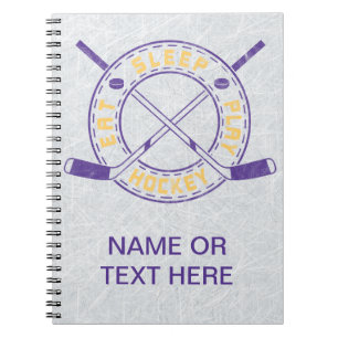Cuaderno Hockey sobre juego de sueño