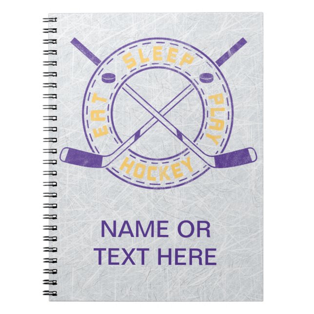 Cuaderno Hockey sobre juego de sueño (Frente)