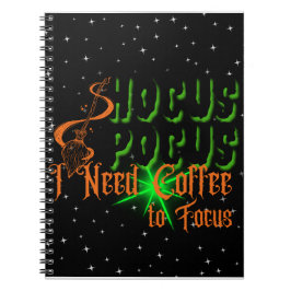 Cuaderno Hocus Pocus, necesito café para concentrarme