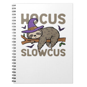 Cuaderno Hocus Slowcus Funny Halloween Sloth Classic T-Shir