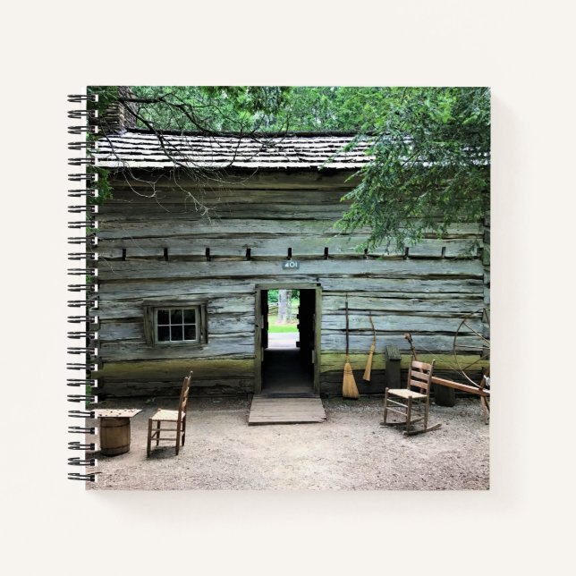 Cuaderno Hogar de los Apalaches en Mabry Mill, Virginia (Anverso)