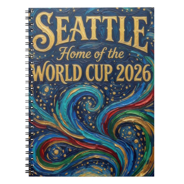 Cuaderno Hogar de Seattle de la Copa Mundial 2026 de Fútbol (Frente)