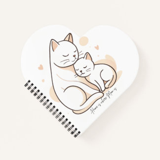 Cuaderno Hogar es donde está Mamá - Arte de Gata Madre y Ga