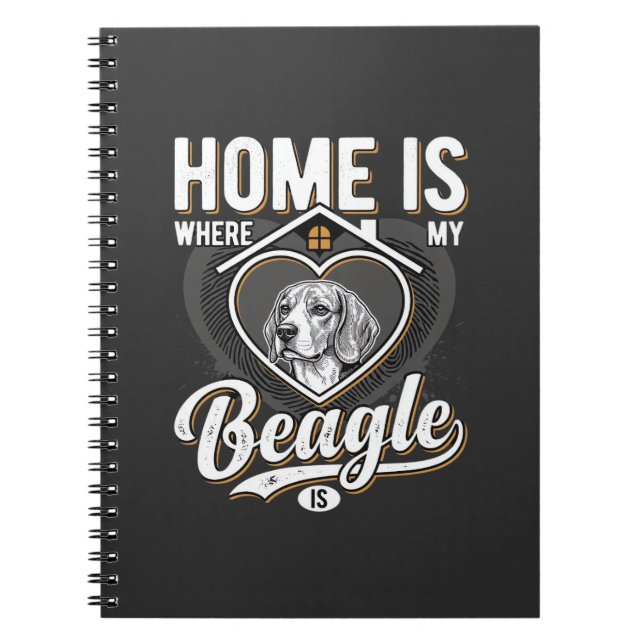 Cuaderno Hogar es donde está mi Beagle_1 (Frente)