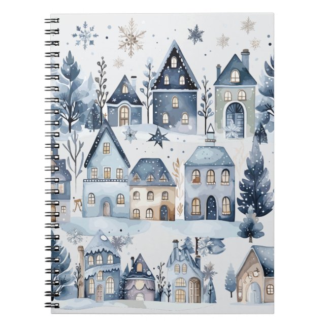 Cuaderno Hogares de Navidades de la Tierra del Invierno Cum (Frente)