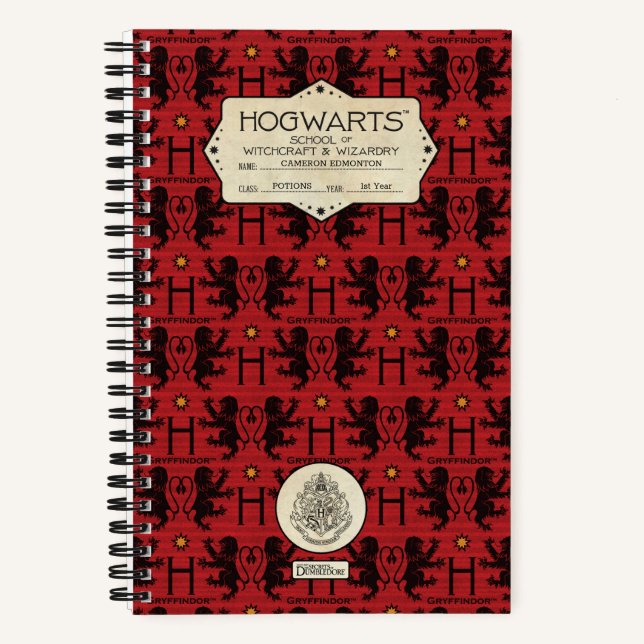 Cuaderno HOGWARTS™ School GRYFFINDOR™-Klasse (Anverso)