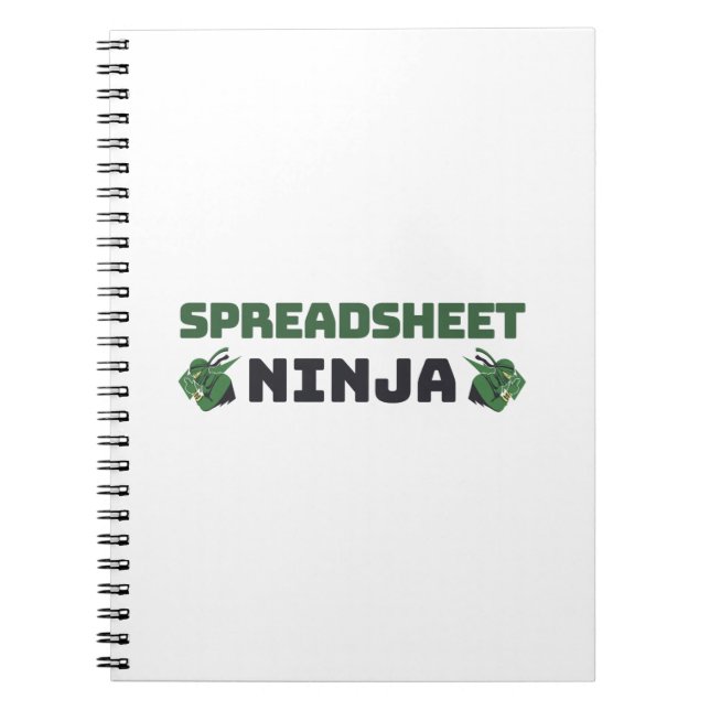 Cuaderno Hoja de cálculo ninja (Frente)