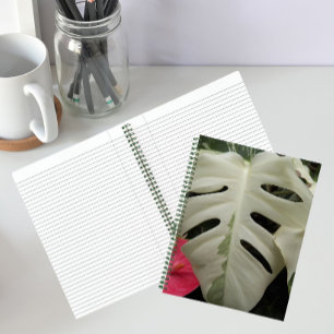 Cuaderno Hoja de Monstera Variegada Botánica