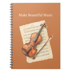Cuaderno Hoja de música de violín