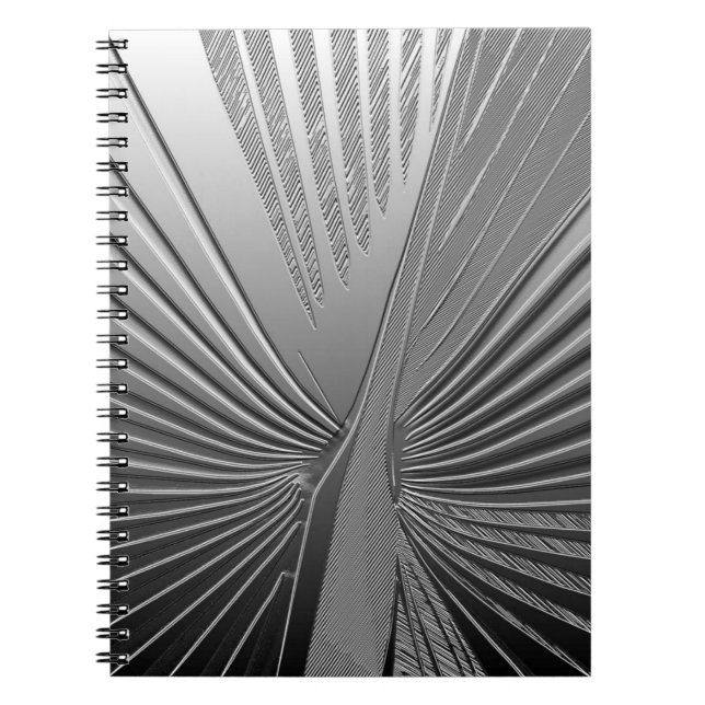 Cuaderno Hoja de palma cromada Art Déco (Frente)