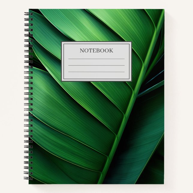 Cuaderno Hoja de Palma Tropical (Anverso)