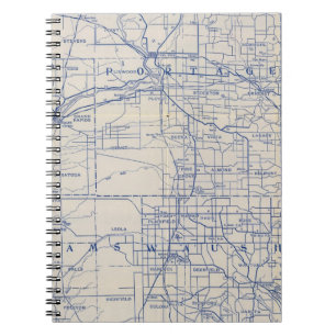 Cuaderno Hoja de ruta para bicicletas de Wisconsin 2