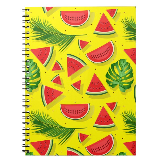 Cuaderno Hoja de sandía amarilla (Frente)